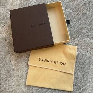 Louis Vuitton empty wallet box and dust bag